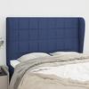 Vidaxl Wingback Headboard, Blue, 147X23X118/128 Cm, Fabric