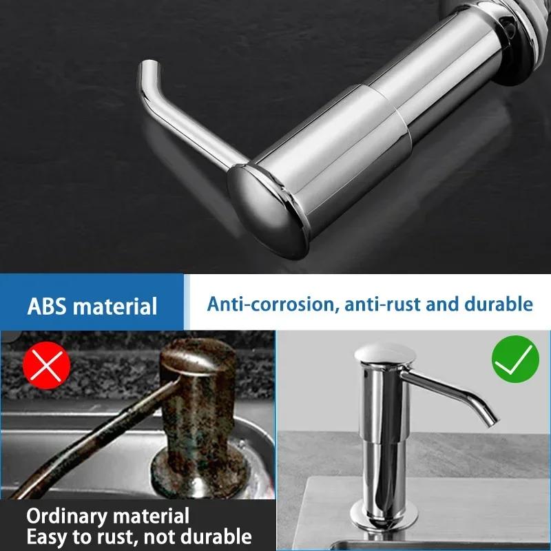 Liquid Soap Dish Soap Dispenser Kitchen Countertop Soap Dispenser Sink Dispenser Hand Cleaner Holding Tools Kitchen Pressure