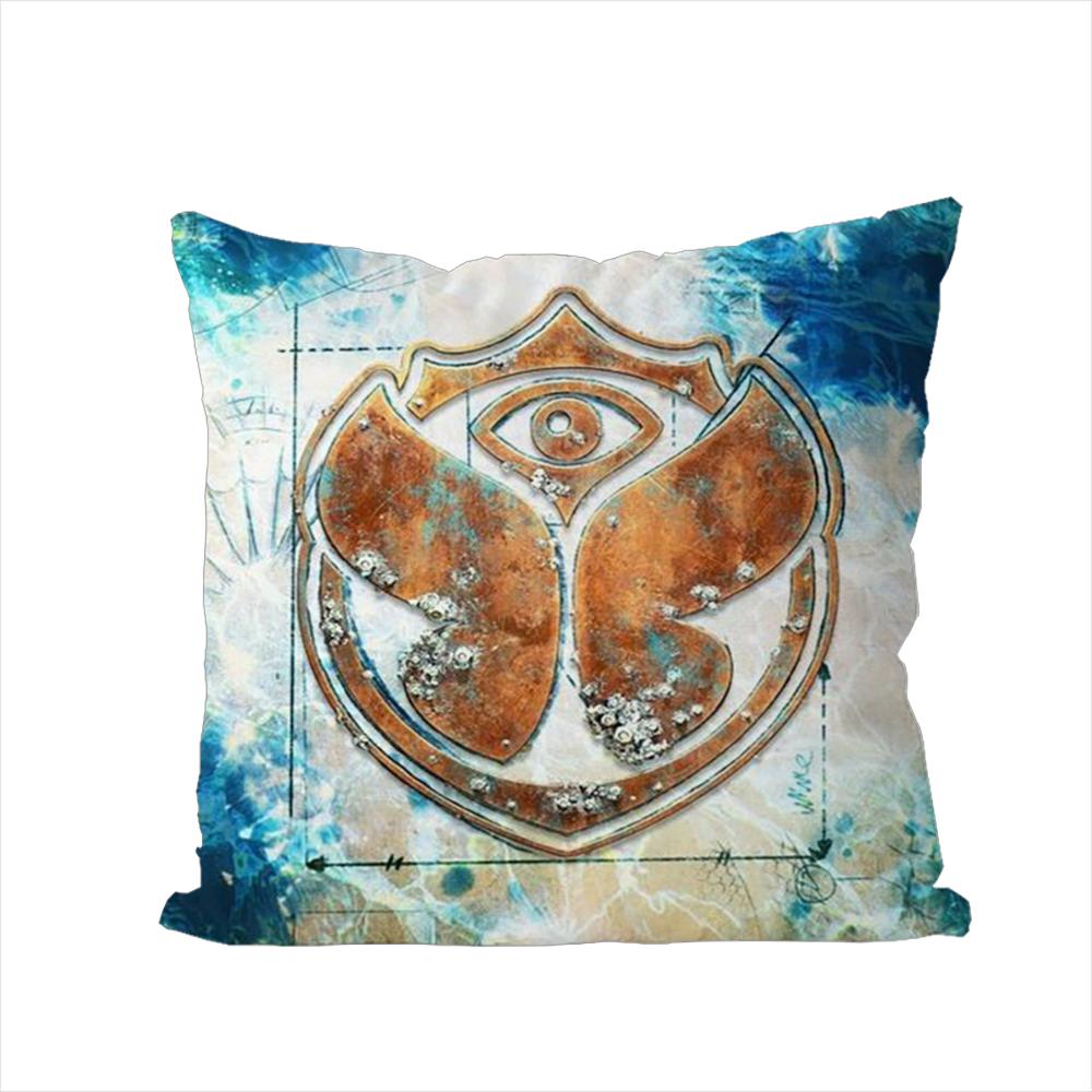 TOMORROWLAND Music Festival Pillow Case For Car Sofa Decorative Home Double-sided Print Plush Square Throw Pillow Cushion Cover