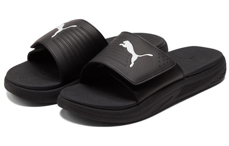 Puma Softride Slide 'Black White' 382112-01