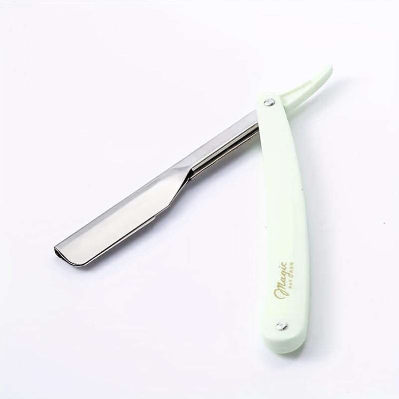 

Stainless Steel Folding Manual Razor for Men, Beard and Mustache Trimmer, Unscented Personal Grooming Tool