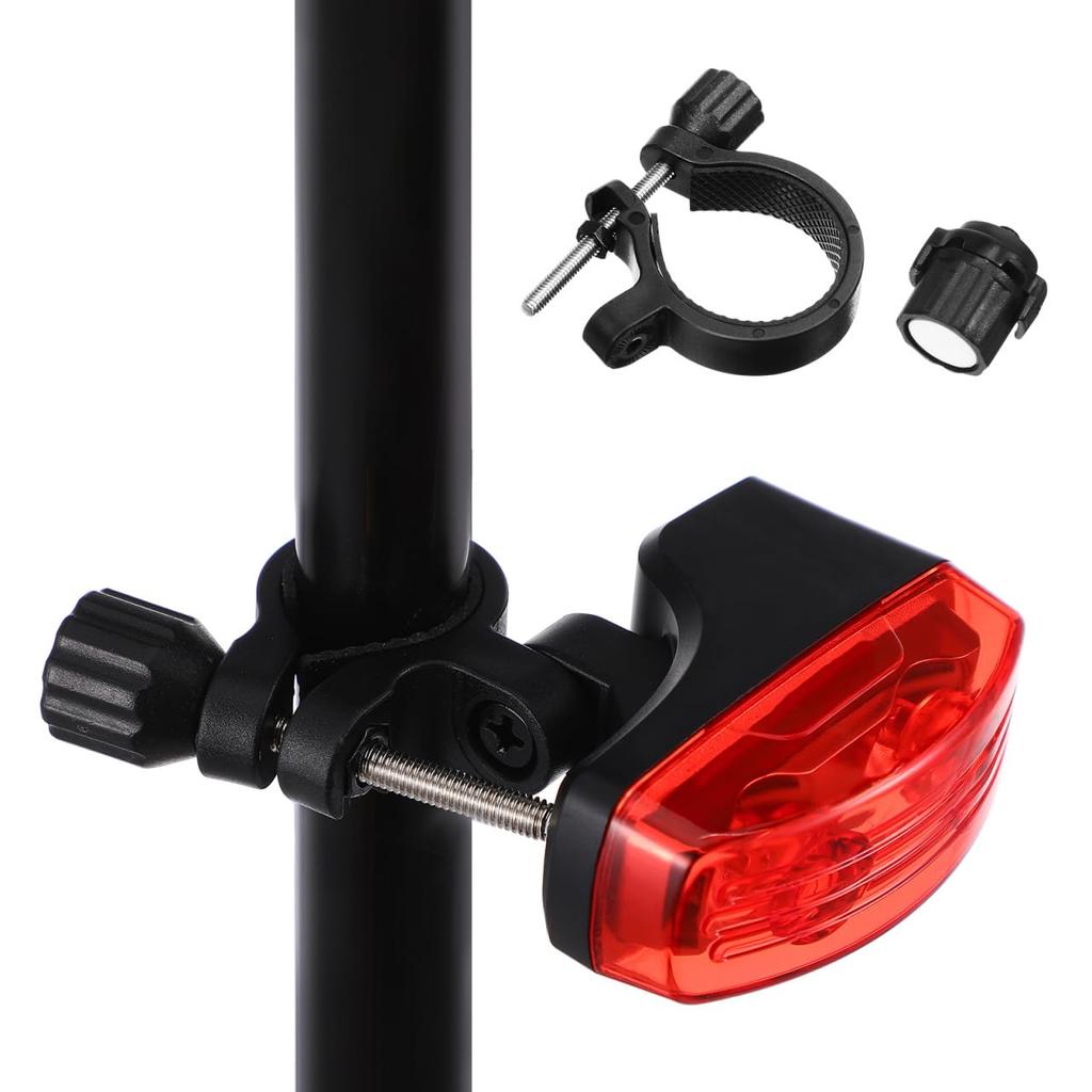 LIOOBO Luz Trasera de Bicicleta Automática con Energía Magnética Sin Batería ni Carga Ángulo Altamente Ajustable Se Puede Montar a la Izquierda o a la Derecha Luz, Iluminación,