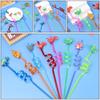 Temporaty Straw Party Supplies Straws-Plastic Dinosaur Reusable Straws Cartoon Pattern Dino Theme