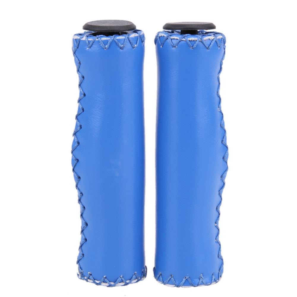 Vintage Retro Riding MTB Road Mountain Bike Handlebar Grip Artificial Leather Cycling Grip Ends New