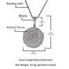 New Money and Family Letter Pendant Trendy Cool Diamond Set, Men's Necklace
