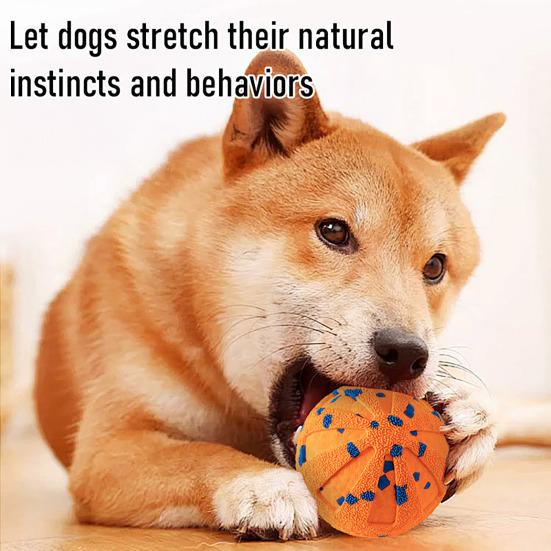 Interactive Dog Ball Toy Electric Vibrating Dog Ball Three Play Modes Textured Smart Bouncing Ball for Medium to Large Dogs Chasing Chewing