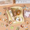 Adorable Capybaras Themed School Supplies Set Includes Practical Items Pen Eraser Sticker Memo Pad Study Essential