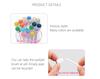50pcs Reusable Eyelash Brush Tube Resin Drill Replaceable Eyebrow Brush Tube Mascara Wand for Eyelash Extendsion