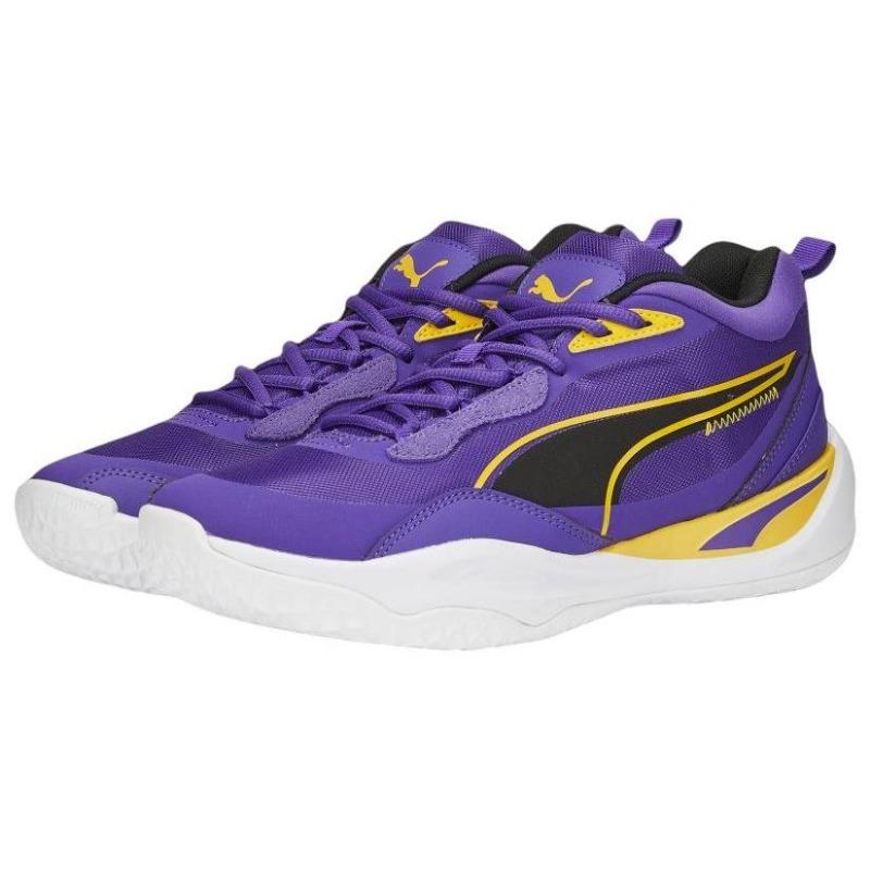 Puma Playmaker Pro Comfortable Slip-resistant Low-top Basketball Shoes Men Purple 377572-08