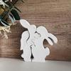 Easter Themed Ornament Mould Flexible Silicone Mold for Rabbit Figurine Decoration Gypsum Mold Jewelry Making Supplies