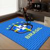 Brazilian Football Emblem Printed Office Carpet Chair Cushion  Entryway Rug, Rugs for Living Room, Bedroom Christmas gifts