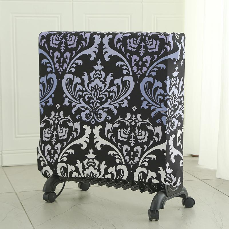 New Portable Heater Radiator Dust Cover Thickened Flower Print Elastic Household Oil Tin Radiator Protective Storage Dust Covers