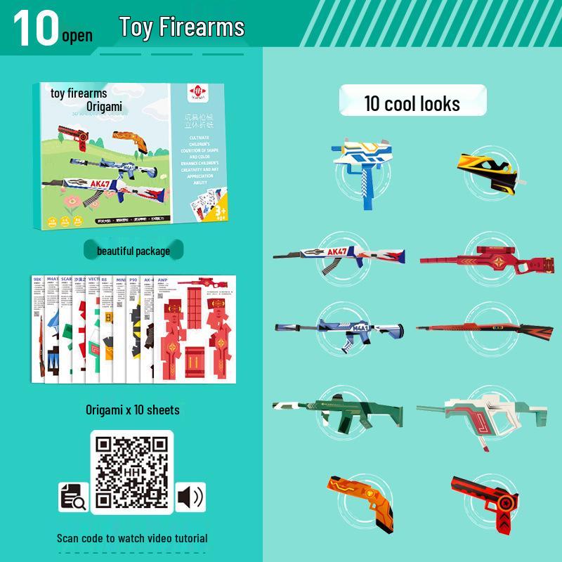 3D Colorful Origami Paper Airplane Kit: DIY Tutorial for Kids