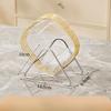 Square Trays with Golden Borders, Suitable for Serving,  Fruits, Desserts, Cakes, Snacks, Breakfast