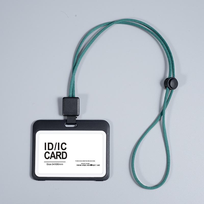 Autumn Rain Transparent Dual-Sided Retractable ID Badge Holder