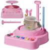 Kids Pottery Wheel Kit Electric Clay Wheel Educational Clay Sculpting Kit with Clay and Sculpting Tools for Kids Birthday Gifts