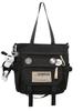 Modern Vintage Oxford Canvas Shoulder Bag With Material For College Students