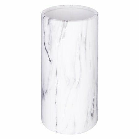 Cylindrical Vase, Marble Effect, 20cm