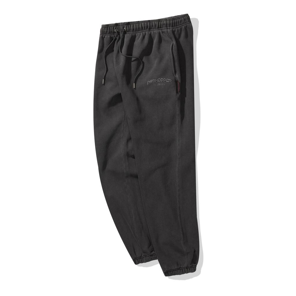 PSSHOPPER Original Pigment Washed Jogger Pants [Dark Gray]