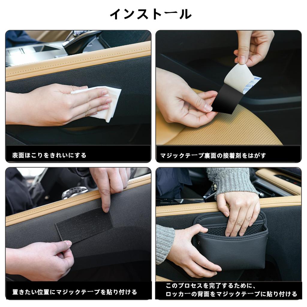 JEYODA Car Storage Pocket Seat Side Bag Car Side Bag Portable Storage Box Card