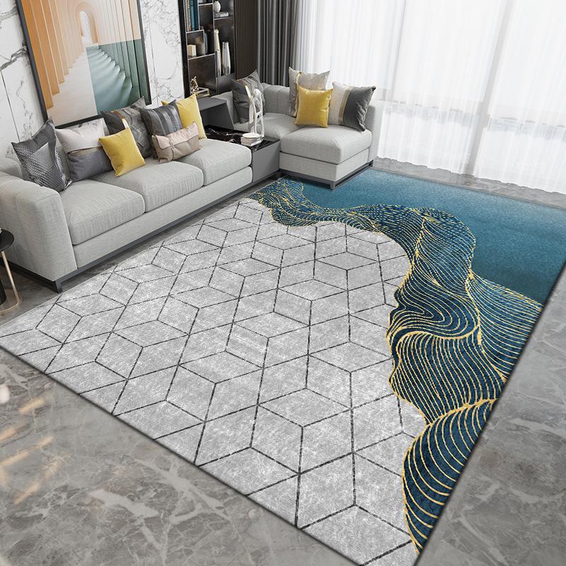 Dywan Nordic Salon Jasny Luksusowy Stolik Kawowy Maty Sypialnia Duży Dywan Kuchnia Antypoślizgowe Dywany