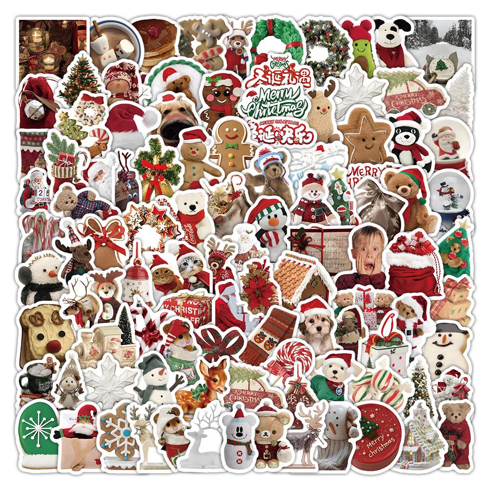 103 Pcs Christmas Doll Stickers - Festive Decor for Journals, Gifts, DIY Crafts & Devices BulingBulingStickers Store