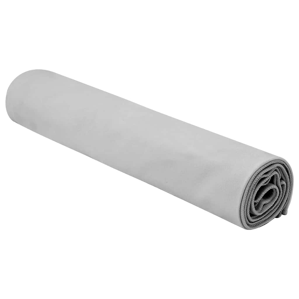 Sports Towels 2 Pcs Grey 140 X 70 Cm Polyester and Polyamide