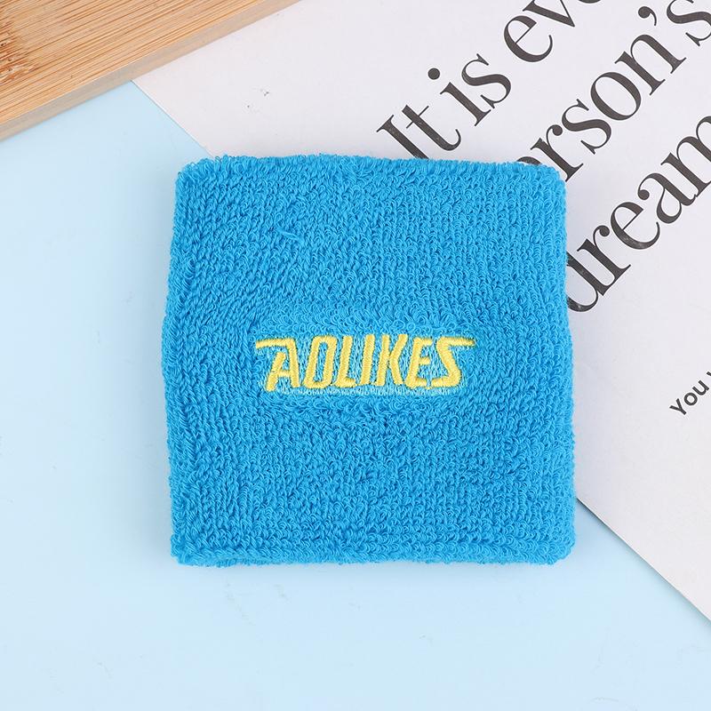 1Pc Cotton Wristband Sport Moisture Wicking Athletic Sweatband Running Gym Yoga Wrist Sweat Band Fitness Wrist Cuff Wrap
