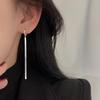 925 Sterling Silver Blade Chain Dangle Earrings - 2024 Trendy Long Cool Style