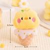 Adorable Ice Cream Dog Keychain Plush Pendant for Bags