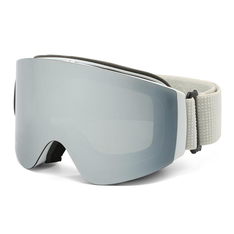 UV400 Protection Skiglasses Sport Snow Board Eyewear Oval Custom Anti Fog Glasses Googles Straps Flip up Lens Ski Goggle