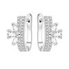 Vintage Floral Vine Hoop Earrings Trendy Botanical Plant Design Fashion Jewelry For Women