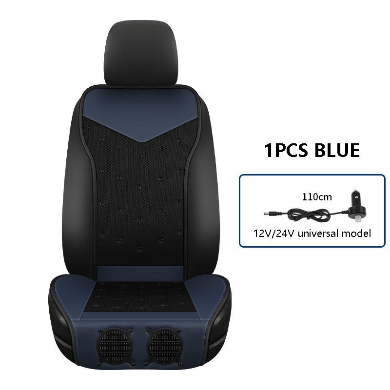 Przewód powietrzny Poduszka na siedzenie do wentylacji samochodu Na lato Nadmuchująca i chłodząca 12V 24V Uniwersalna Z wentylatorem Oddychająca podkładka chłodząca