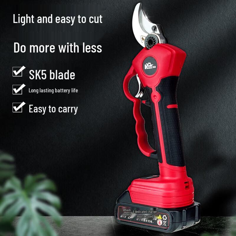 KAZZ Cordless Electric Pruning Shears CN Plug (adapter Included)