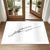 Lionel Messi Design Crystal Velvet Rug Soft Decorative Mat for Bedroom Entrance