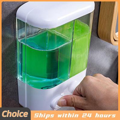 500/1000ML Soap Lotion Dispenser Waterproof Liquid Soap Dispenser Multifunction Liquid Soap Pump Dispenser for Bathroom Washroom