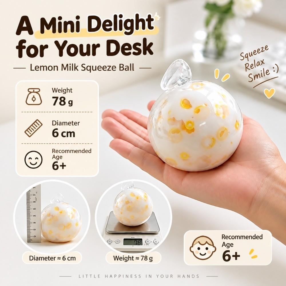 Soft Texture Stress Ball Squeezable Stress Relief Fidget Squeeze Toy  Sensory Play