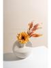 Nordic Geometric Ceramic Vase: Frosted Pottery Flower Arrangement Ornament