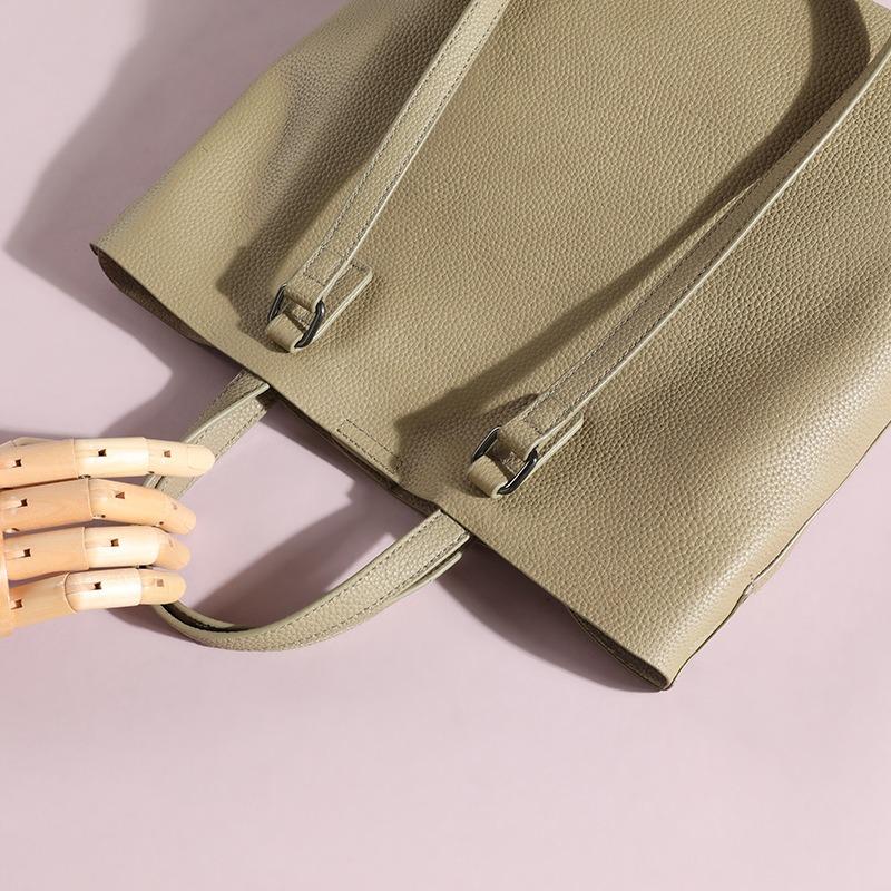 Large Bag Women's New Tote Bag Large Capacity Women's Leather Women's Bag Versatile Commuter Shoulder Bag