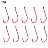 Red 10 Pcs/bag Hooks 11#/12#/13#/14# 6#/7#/8#/9#/10#