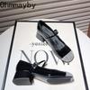 Design Silvery Glitter Women Mary Jane Shoes Casual Thick Heel  Spring Autumn Fashion Wedding Dancing Party Shoes