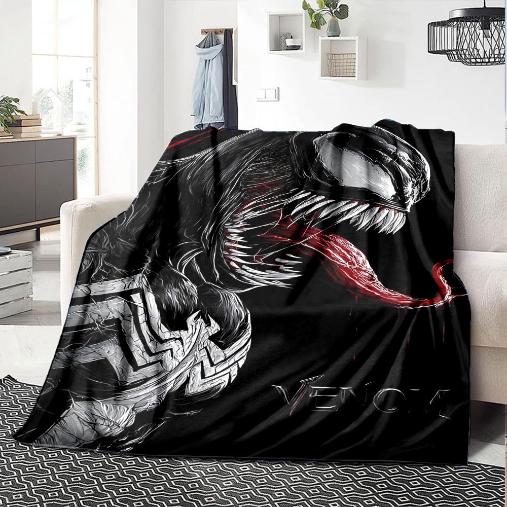 1pc Venom Moonlit Transformation flannel Blanket for Super Soft Cute Comfort Blanket for Travel Bedding Couch Sofa Blanket Y82524