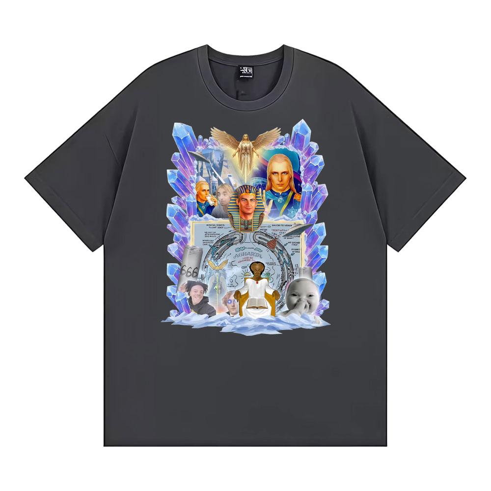 Agata Klassisches Muster Karoprint T-Shirt für Unisex und Damen Klassisches kurzärmeliges T-Shirt Sommer Reine Baumwolle Lässiges T-Shirt