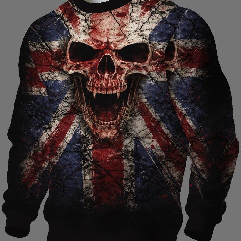 Round neck sweatshirt, fashionable men's top for spring and autumn, casual and versatile round neck sweatshirt, sportswear