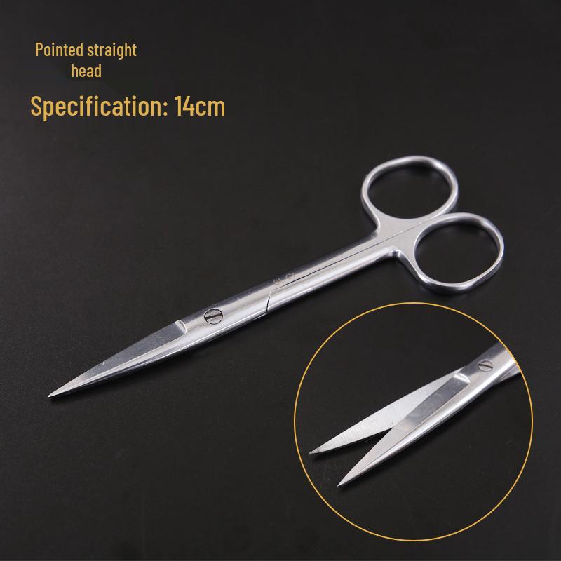 Stainless Steel Surgical & Teaching Dissection Scissors - Straight/Round Cutting & Gauze Scissors