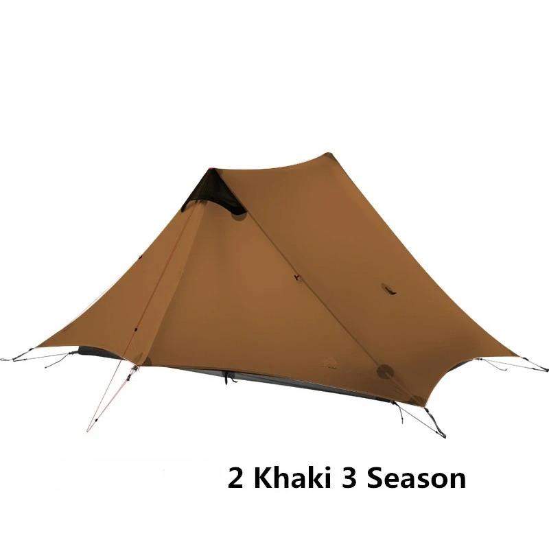 2 Person 3 Season 15D Silnylon Rodless Oudoor Ultralight Camping Tent Version Professional Tent