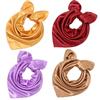 Square Scarf For Women Girls Candy Color Neckerchief Silk Feeling Stain Shiny Headband Silk Hair Wraps Bag Accessories Gifts