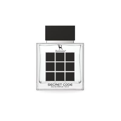 Ramsons - SECRET CODE Eau De Parfum | 100 ML | Parfym för män | TN - Frisk lime, Grapefrukt, Grönskande | MN - Ros, Jasmin | BN - Träig, Läderaktig