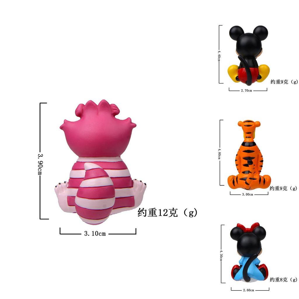 Imán de Nevera Magnético de Resina con Mickey Mouse de Espalda Regalo Para Niños y Familia