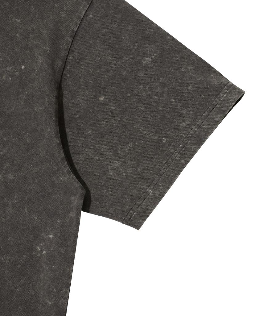 Treasure Small Flame Comet Wash Short Sleeve T-Shirt Charcoal